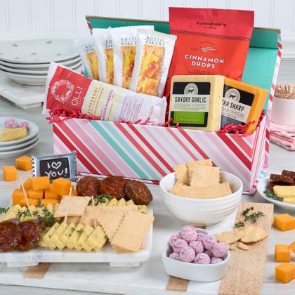 Sweet and Spicy Meat and Cheese Gift Box