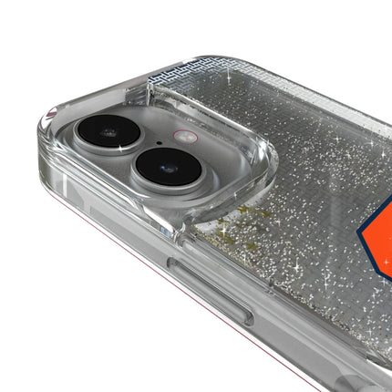 Syracuse University Orange Linen Glitter Phone Case for Apple iPhone