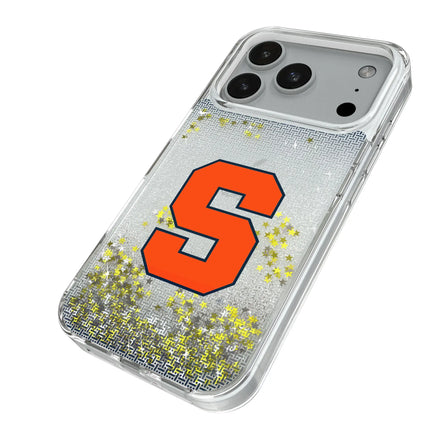 Syracuse University Orange Linen Glitter Phone Case for Apple iPhone