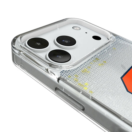 Syracuse University Orange Linen Glitter Phone Case for Apple iPhone