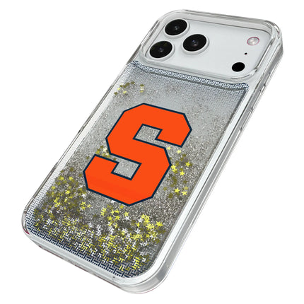 Syracuse University Orange Linen Glitter Phone Case for Apple iPhone
