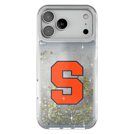 Syracuse University Orange Linen Glitter Phone Case for Apple iPhone