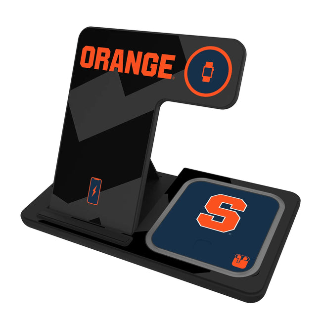 Syracuse University Orange Monocolor Tilt 3 in 1 Charging Station