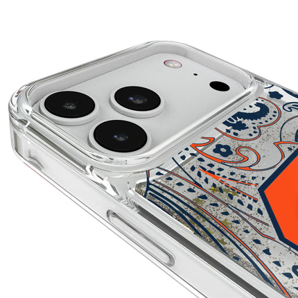 Syracuse University Orange Paisley Glitter Phone Case for Apple iPhone