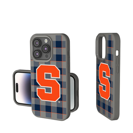 Syracuse University Orange Plaid Soft Touch Phone Case for Apple iPhone