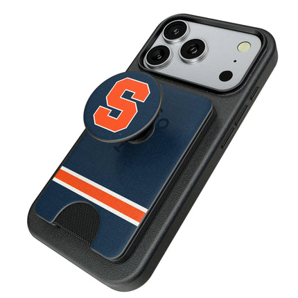 Syracuse University Orange Stripe PopSockets MagSafe-Compatible PopWallet+