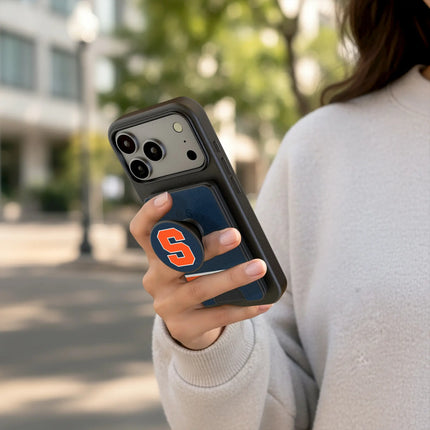 Syracuse University Orange Stripe PopSockets MagSafe-Compatible PopWallet+
