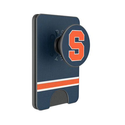 Syracuse University Orange Stripe PopSockets MagSafe-Compatible PopWallet+
