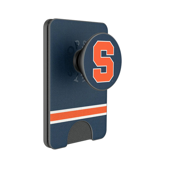 Syracuse University Orange Stripe PopSockets MagSafe-Compatible PopWallet+