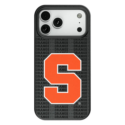 Syracuse University Orange Text Backdrop MagSafe Compatible Phone Case for Apple iPhone