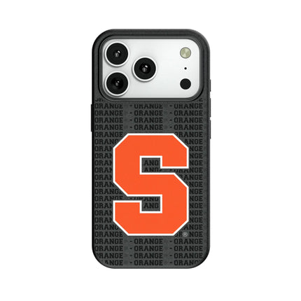 Syracuse University Orange Text Backdrop MagSafe Compatible Phone Case for Apple iPhone