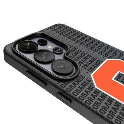 Syracuse University Orange Text Backdrop MagSafe Compatible Phone Case for Samsung Galaxy