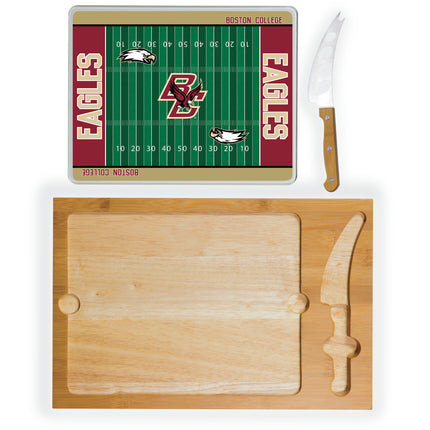 Boston College Eagles Football Field Cutting Board & Knife Set