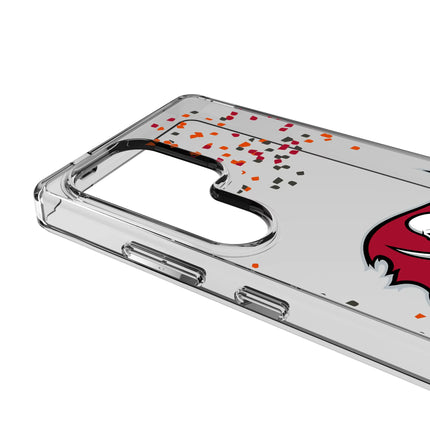 Tampa Bay Buccaneers Confetti Clear Phone Case for Samsung Galaxy