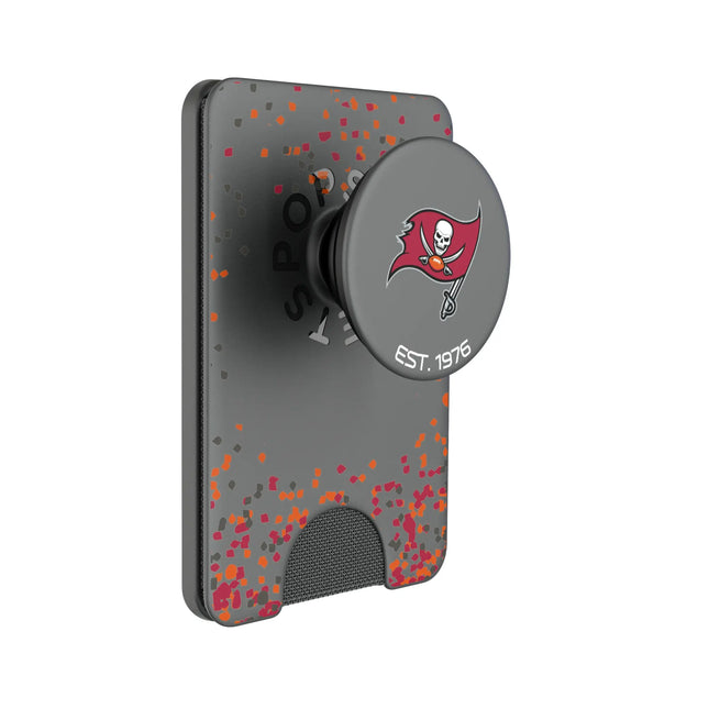 Tampa Bay Buccaneers Confetti PopSockets MagSafe-Compatible PopWallet+