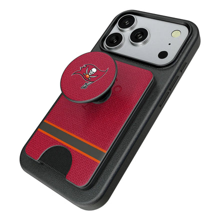 Tampa Bay Buccaneers Endzone Solid PopSockets MagSafe-Compatible PopWallet+