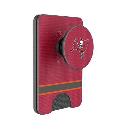 Tampa Bay Buccaneers Endzone Solid PopSockets MagSafe-Compatible PopWallet+