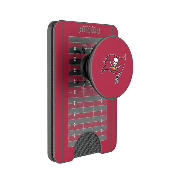 Tampa Bay Buccaneers Field PopSockets MagSafe-Compatible PopWallet+