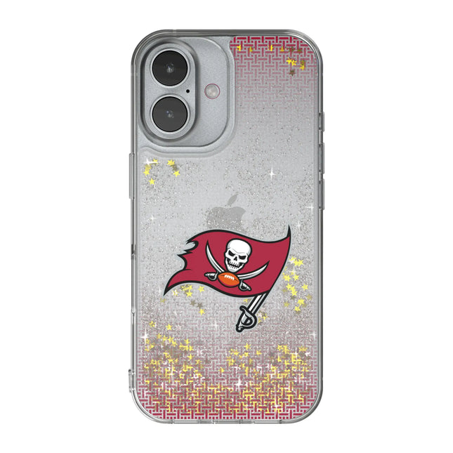 Tampa Bay Buccaneers Linen Glitter Phone Case for Apple iPhone