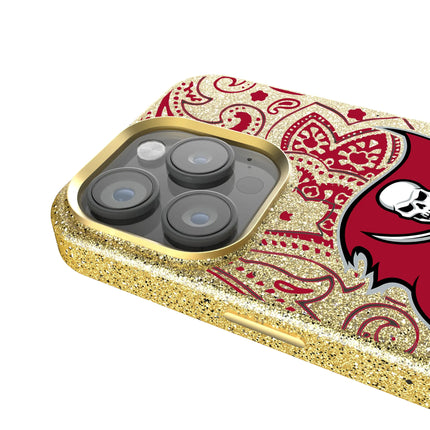 Tampa Bay Buccaneers Paisley Bling Phone Case for Apple iPhone