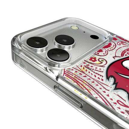 Tampa Bay Buccaneers Paisley Glitter Phone Case for Apple iPhone