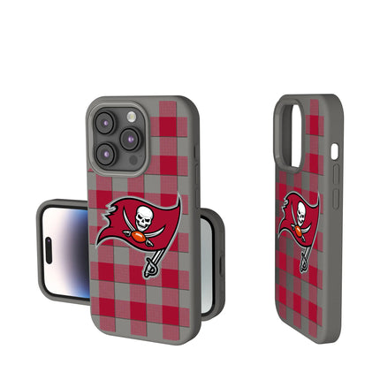 Tampa Bay Buccaneers Plaid Soft Touch Phone Case for Apple iPhone