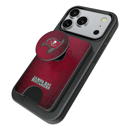 Tampa Bay Buccaneers Rivet PopSockets MagSafe-Compatible PopWallet+