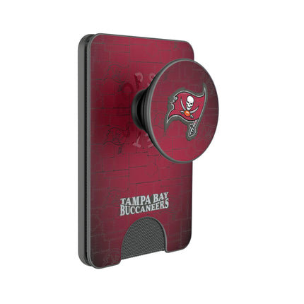 Tampa Bay Buccaneers Rivet PopSockets MagSafe-Compatible PopWallet+