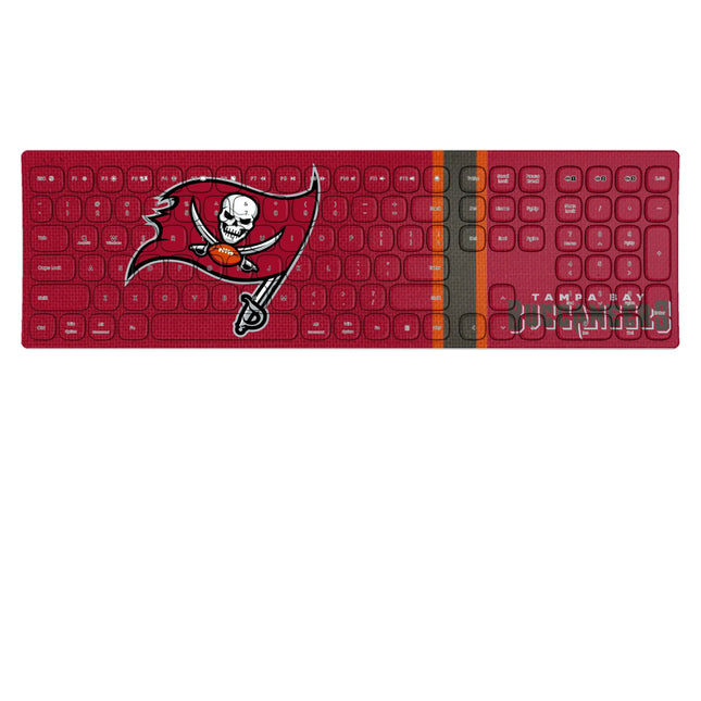 Tampa Bay Buccaneers Stripe Curved Wireless Keyboard