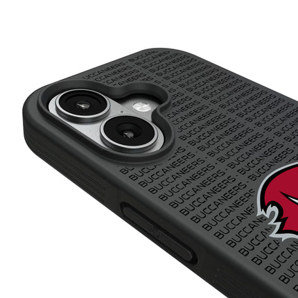 Tampa Bay Buccaneers Text Backdrop Bump Phone Case for Apple iPhone