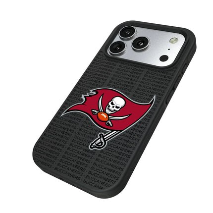 Tampa Bay Buccaneers Text Backdrop Bump Phone Case for Apple iPhone