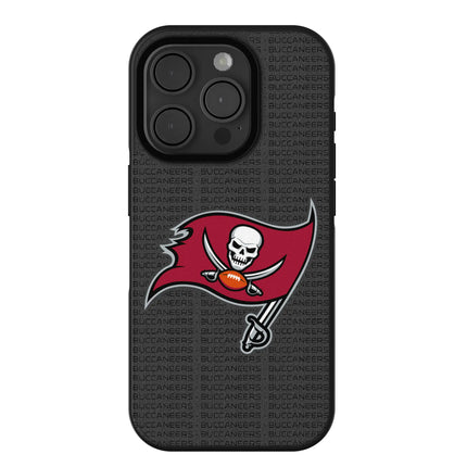 Tampa Bay Buccaneers Text Backdrop Bump Phone Case for Apple iPhone