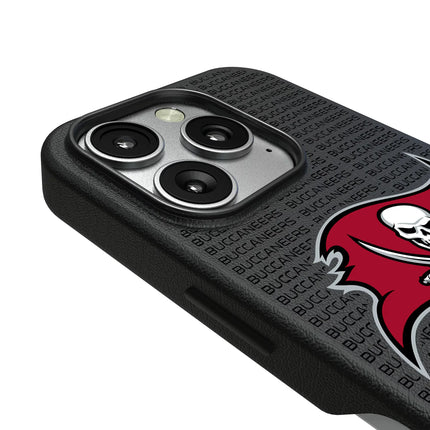 Tampa Bay Buccaneers Text Backdrop MagSafe Compatible Phone Case for Apple iPhone
