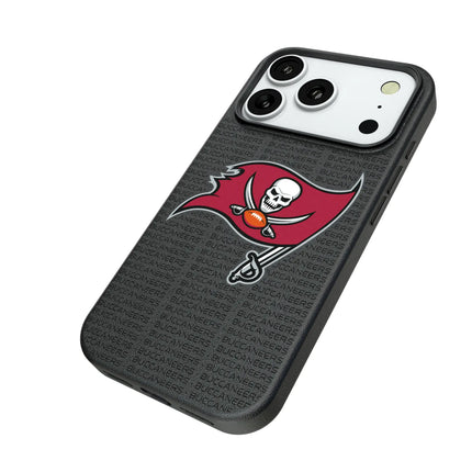 Tampa Bay Buccaneers Text Backdrop MagSafe Compatible Phone Case for Apple iPhone