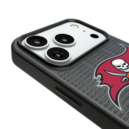 Tampa Bay Buccaneers Text Backdrop MagSafe Compatible Phone Case for Apple iPhone