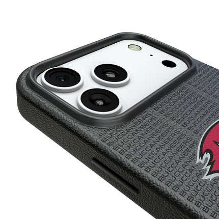 Tampa Bay Buccaneers Text Backdrop MagSafe Compatible Phone Case for Apple iPhone