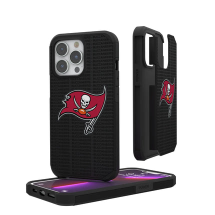 Tampa Bay Buccaneers Text Backdrop Rugged Phone Case for Apple iPhone