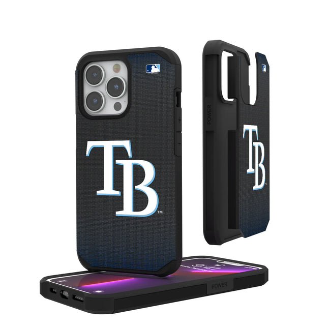 Tampa Bay Rays Linen Rugged Phone Case for Apple iPhone