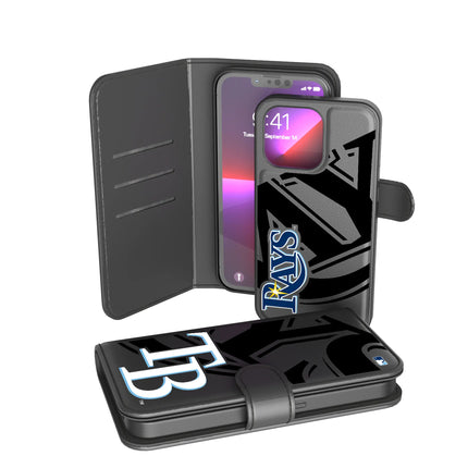 Tampa Bay Rays Monocolor Tilt Wallet Phone Case for Apple iPhone