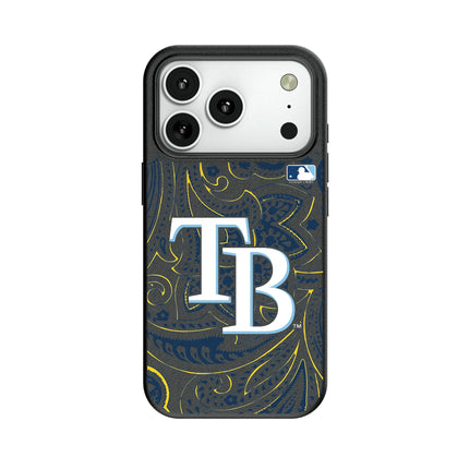 Tampa Bay Rays Paisley MagSafe Compatible Phone Case for Apple iPhone