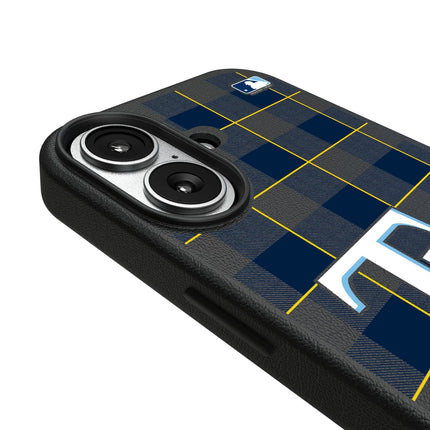 Tampa Bay Rays Plaid MagSafe Compatible Phone Case for Apple iPhone