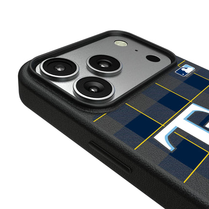 Tampa Bay Rays Plaid MagSafe Compatible Phone Case for Apple iPhone