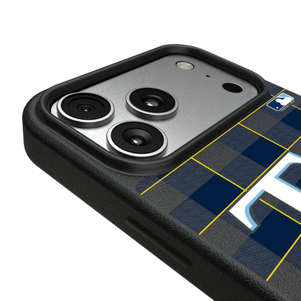 Tampa Bay Rays Plaid MagSafe Compatible Phone Case for Apple iPhone