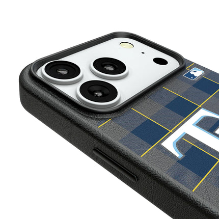 Tampa Bay Rays Plaid MagSafe Compatible Phone Case for Apple iPhone