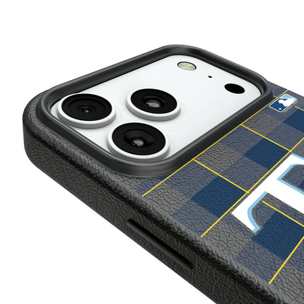 Tampa Bay Rays Plaid MagSafe Compatible Phone Case for Apple iPhone