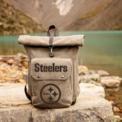 Pittsburgh Steelers - Carmel Roll Top Picnic Backpack Cooler