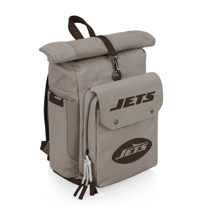 New York Jets - Carmel Roll Top Picnic Backpack Cooler