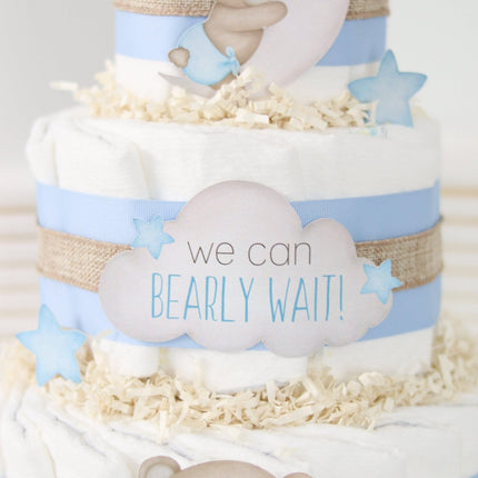 Teddy Bear Diaper Cake Collection - Blue