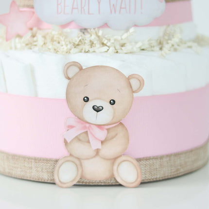 Teddy Bear Diaper Cake Collection - Pink