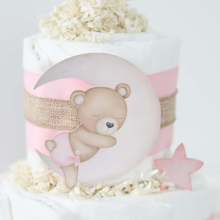 Teddy Bear Diaper Cake Collection - Pink